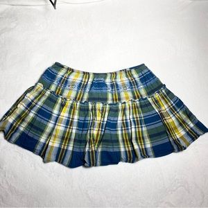 Pleated Skirt Old Navy Plaid Mini Skirt Y2K Vintage Brown Pink